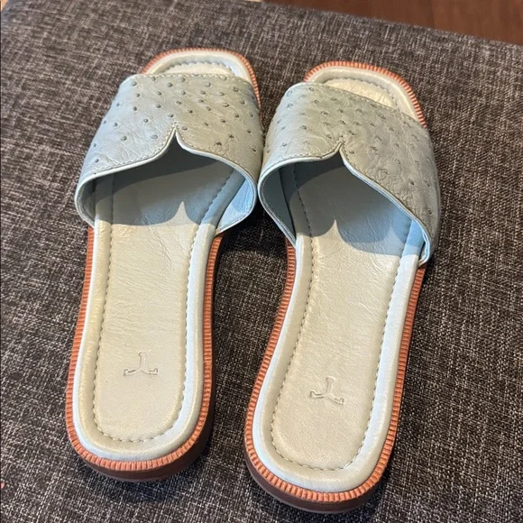 Tecovas Carmen Sandal Agave Ostrich - Picture 2 of 4